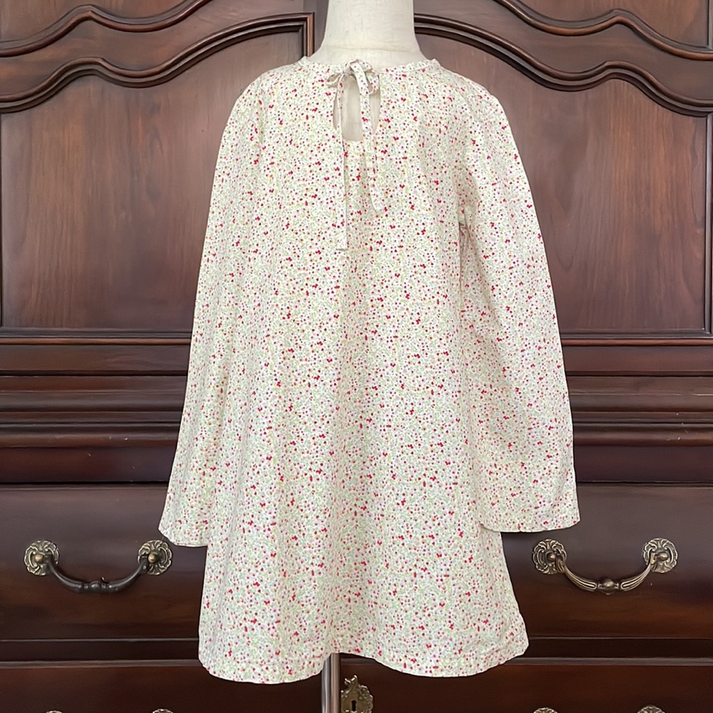 Caroline Long Floral Tunic Dress Girls Liberty Style Long Sleeve Boutique Dress
